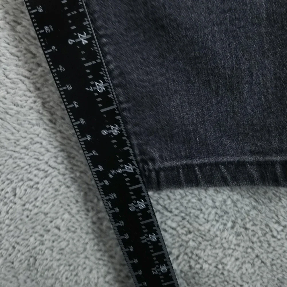 Miss Me Jeans Womens 33 Gray Mid‎ Rise Skinny Lace Side Stripe Stretch Charcoal